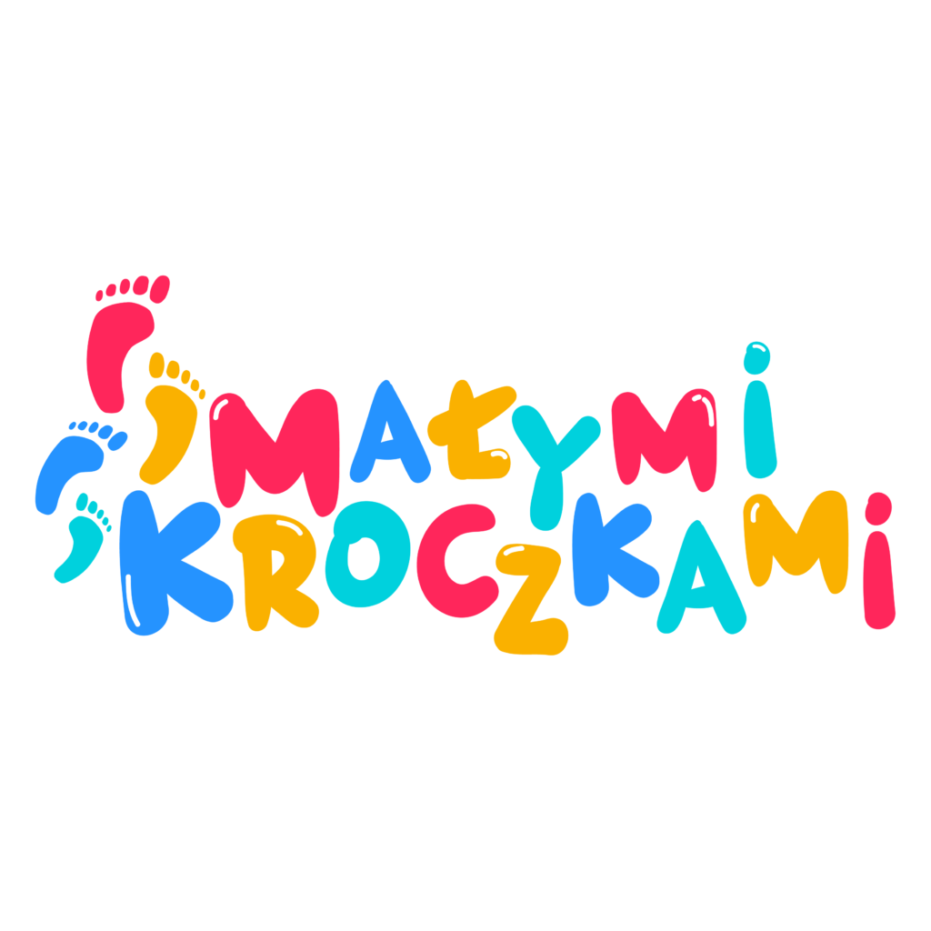 kolorowe logo z typografia żłobek w Bielsku Białej i Rudzicy
